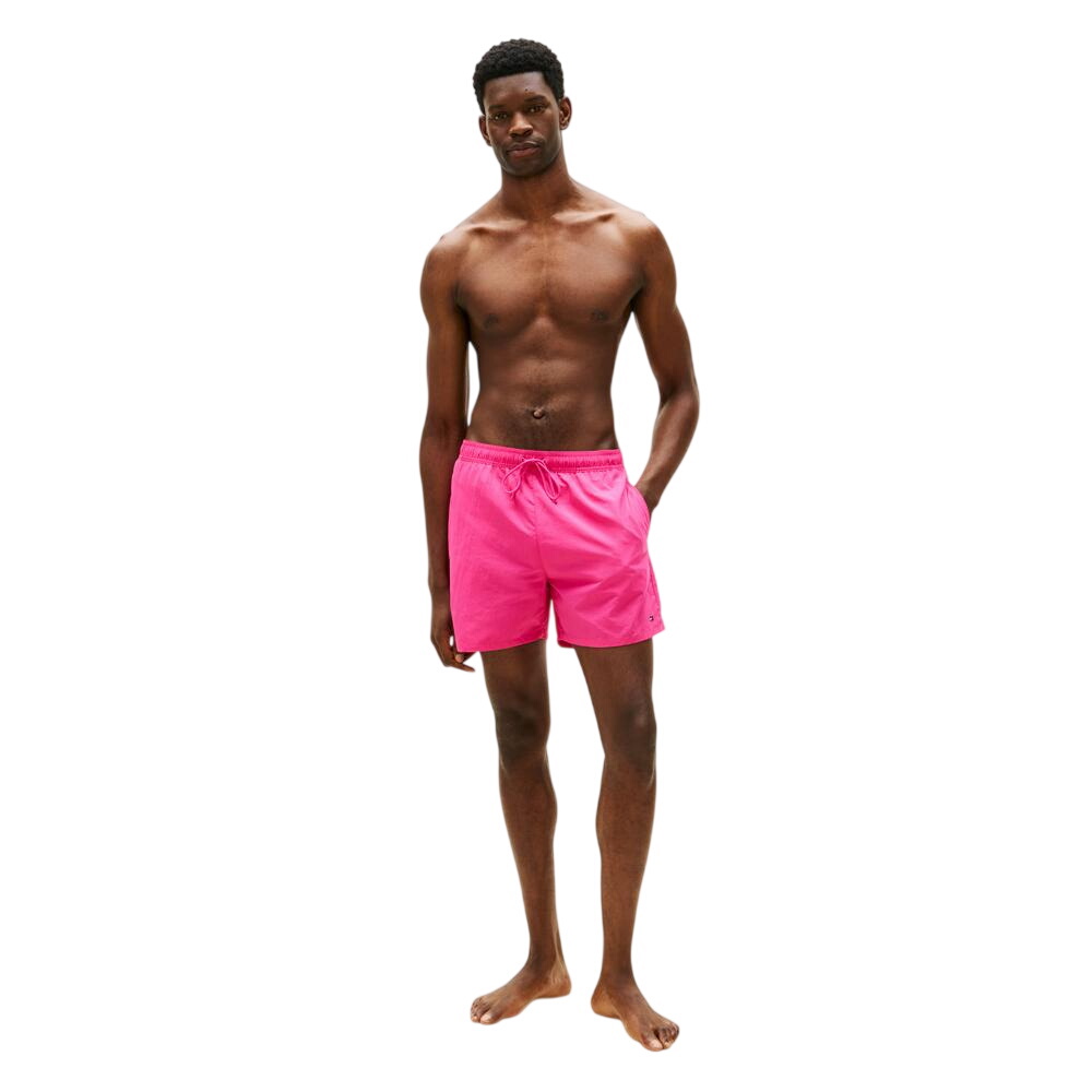 Tommy Hilfiger Flag Embroidery Mid Length Swim Shorts